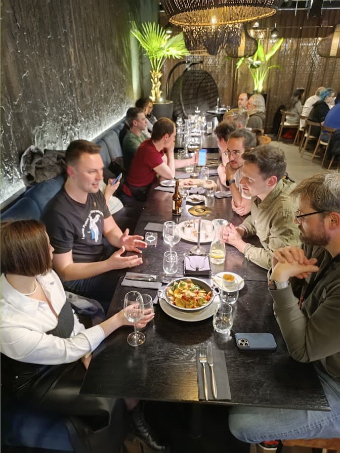 Dinner at PyCon Lithuania